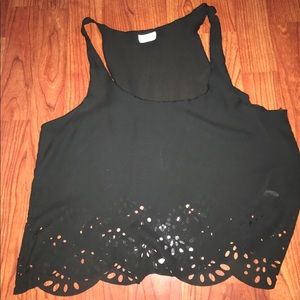 Black Tank - Loose with Lace